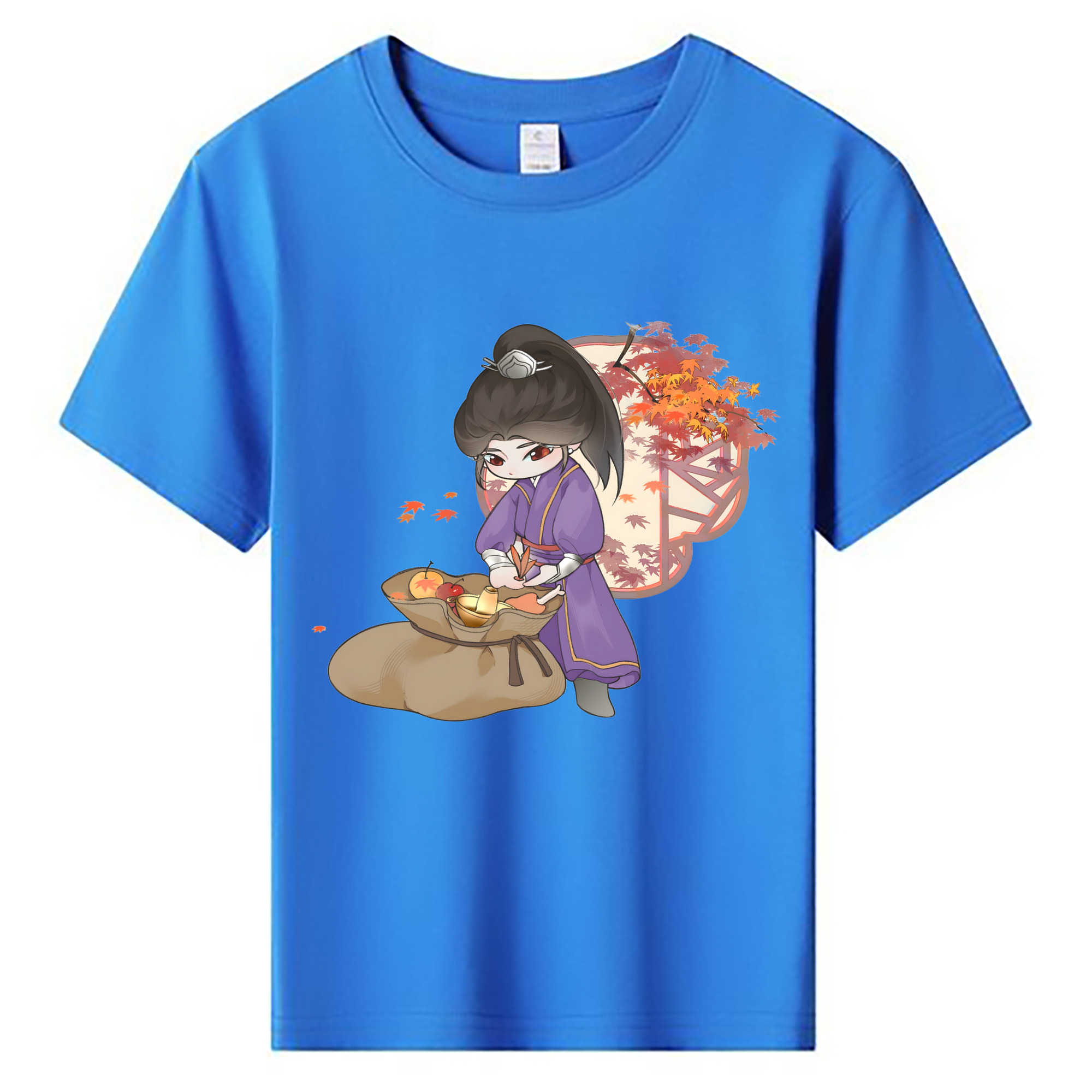 （画像用） Ne Zha 2 ナタ 魔童の大暴れ 綿100％キッズTシャツ（フロントプリント）